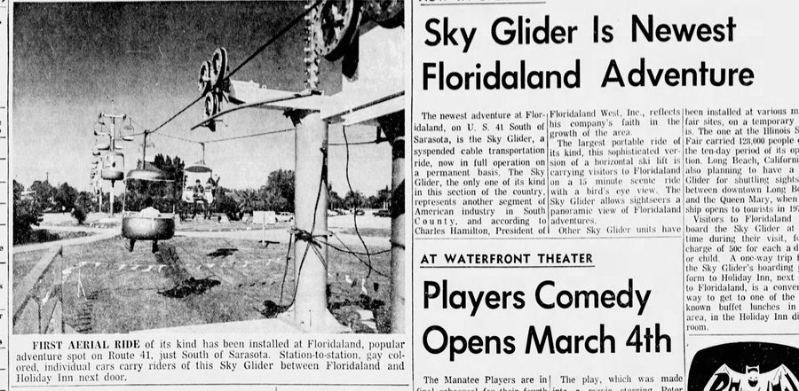 Floridaland - Feb 26 1969 Sky Glider